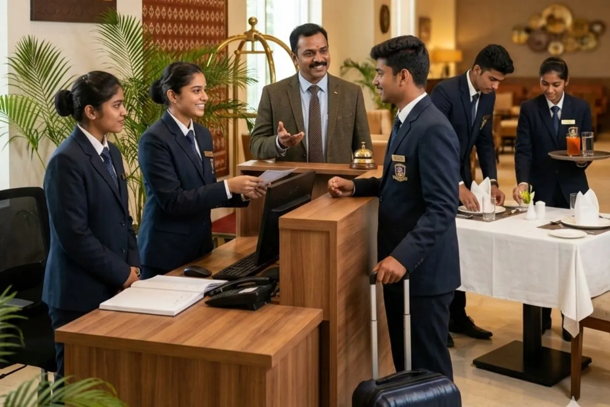 Hotel management training at Sri Maniya Institute