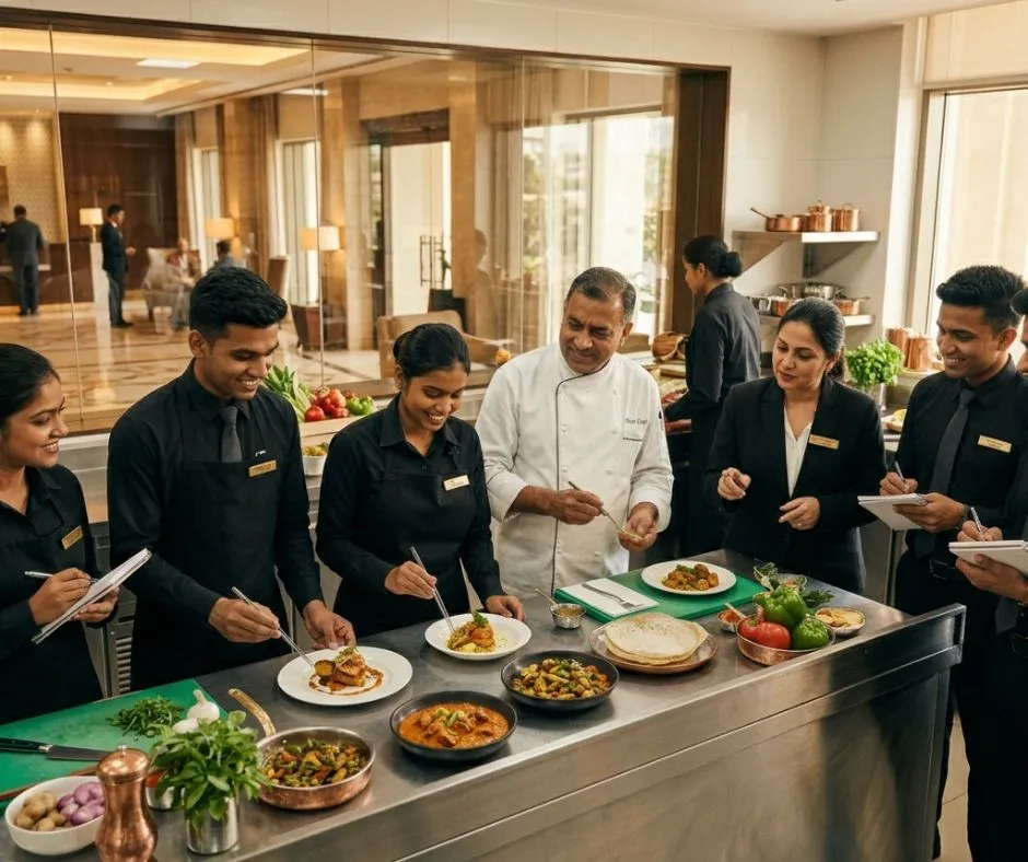 Hotel management training at Sri Maniya Institute